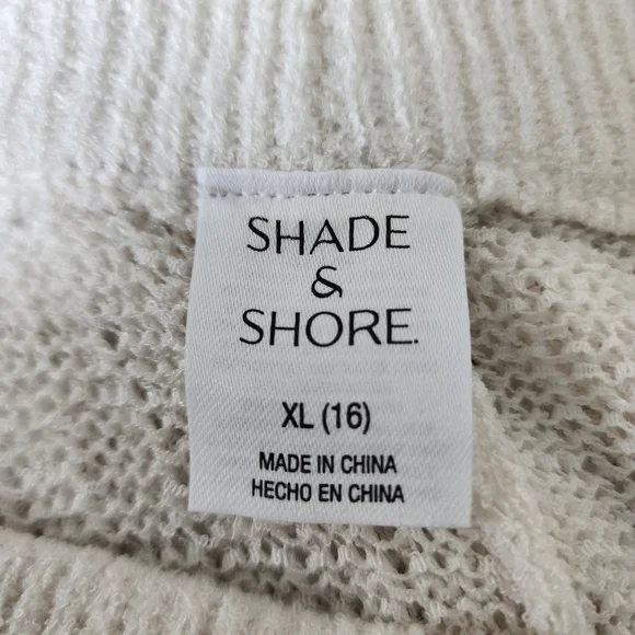 Shade & Shore Cover-up Pants Womens XL Cream Crochet NEW - Picture 7 of 9